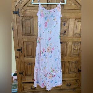 Vintage Victoria Secret Floral Pink Nightgown M